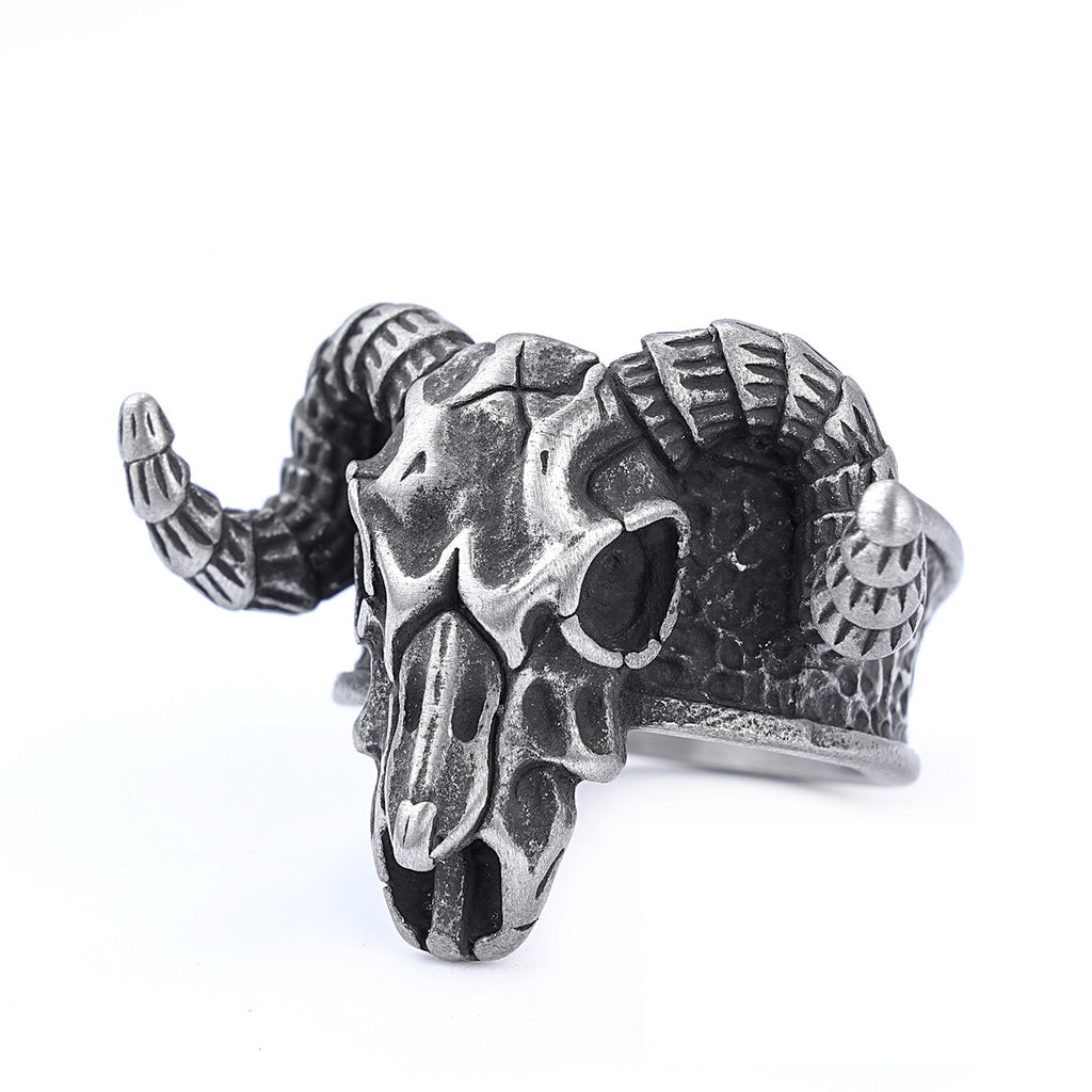 Anillo Calavera Gótico para Hombre - Estilo Punk Vintage